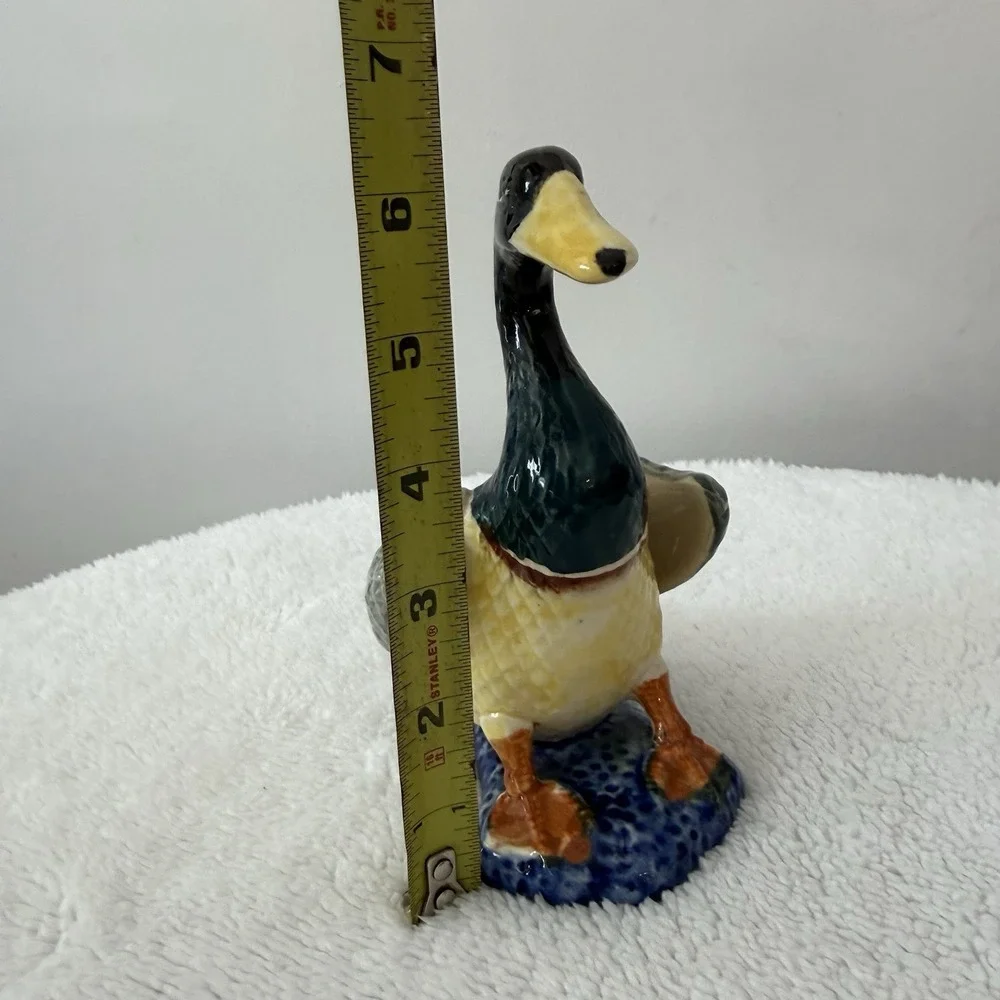 VTG Mallard Duck Porcelain Hand Painted Figurine Made in Japan 6